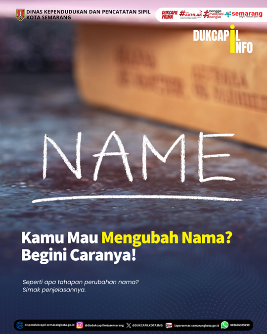 KAMU MAU MENGUBAH NAMA? BEGINI CARANYA