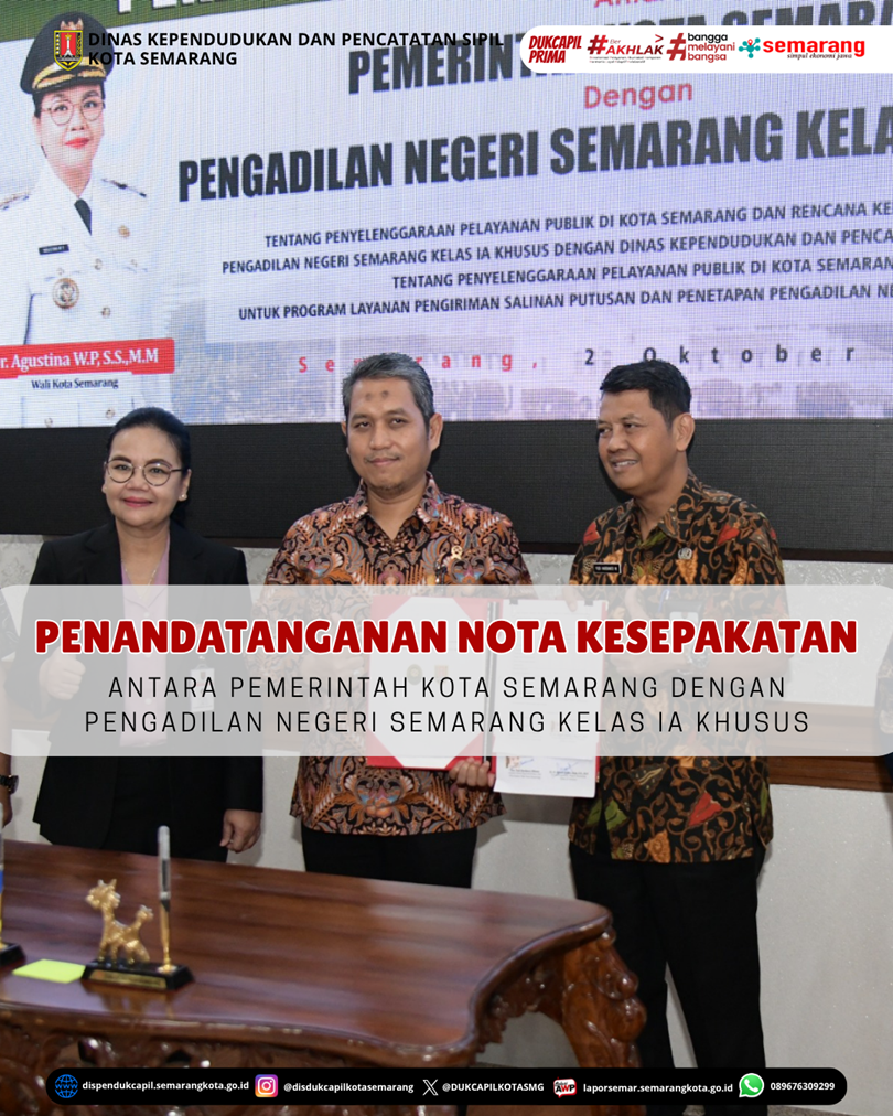 PENANDATANGANAN NOTA KESEPAKATAN