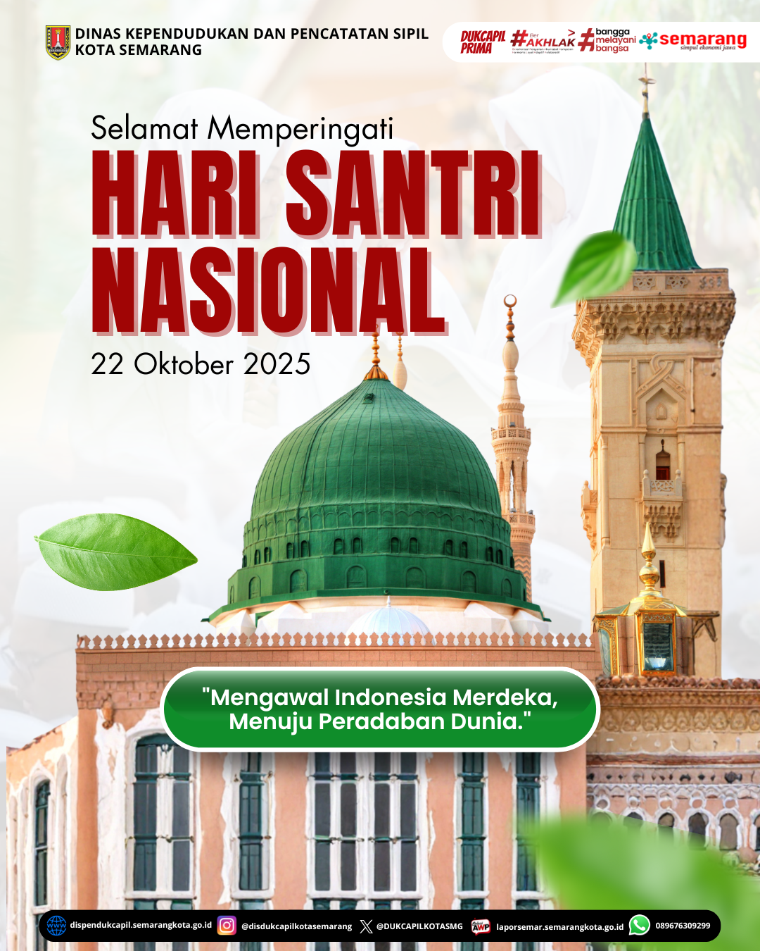 SELAMAT MEMPERINGATI HARI SANTRI NASIONAL TAHUN 2025