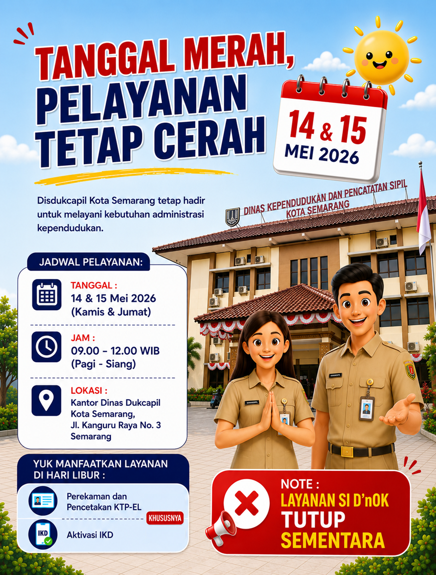 TETAP BUKA LAYANAN SAAT TANGGAL MERAH 14–15 MEI 2026