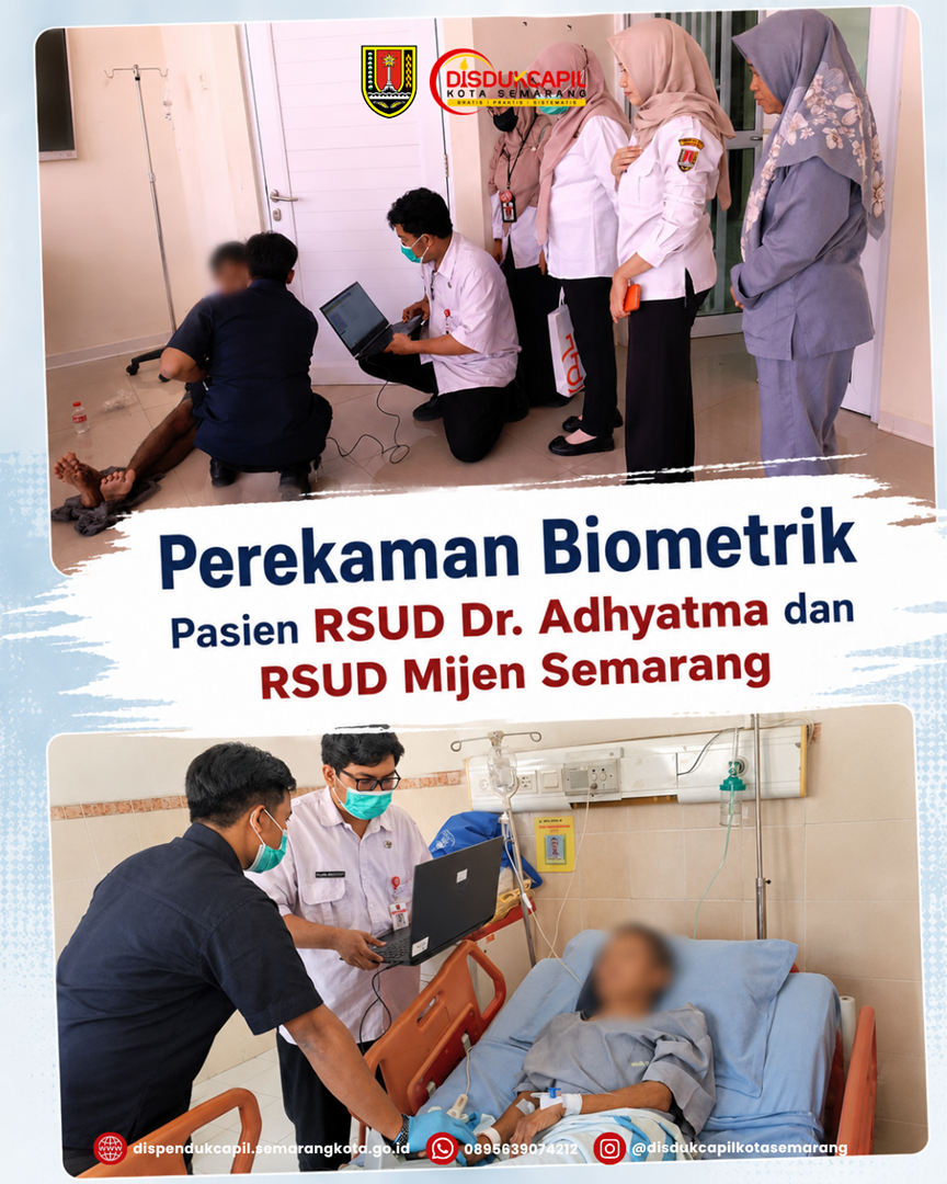 DISDUKCAPIL KOTA SEMARANG LAKSANAKAN PEREKAMAN BIOMETRIK BAGI PASIEN DI RSUD