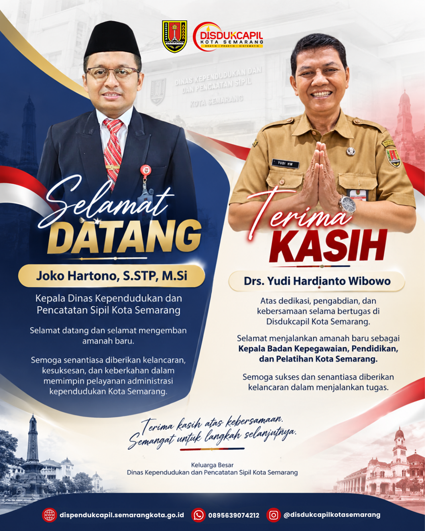 DISDUKCAPIL SAMBUT KEPALA DINAS BARU