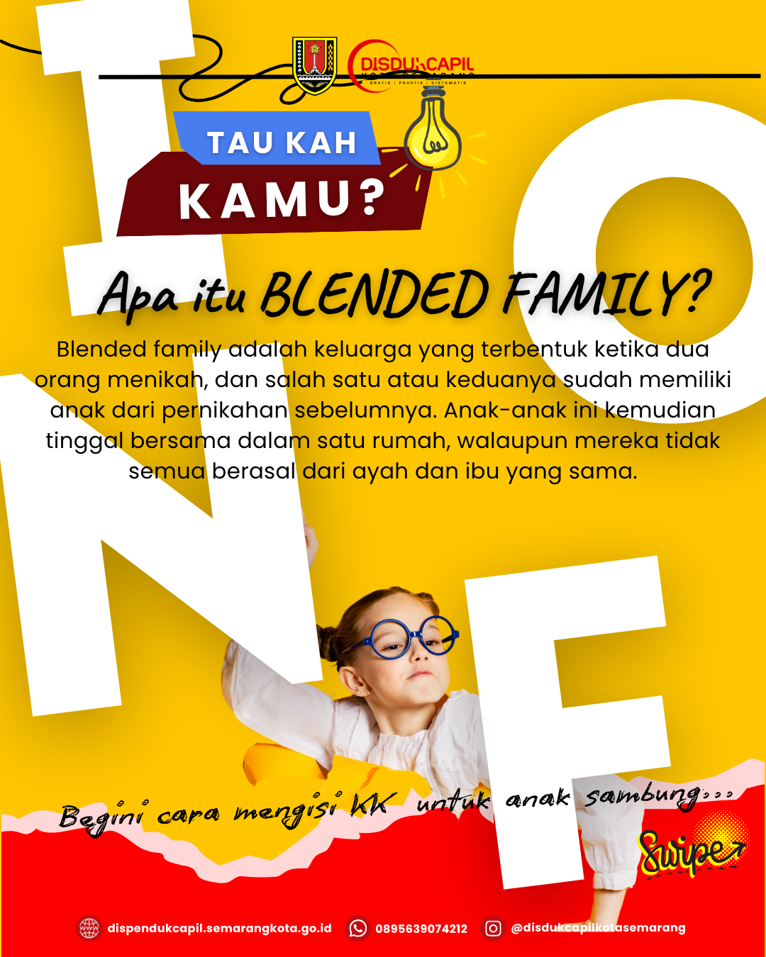 BLENDED FAMILY, BEGINI CARA CATAT ANAK SAMBUNG DI KK